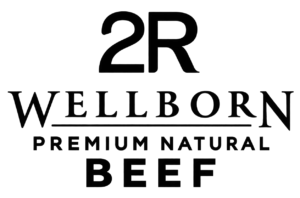 Logo for 2R Wellborn Premium Natural Beef.